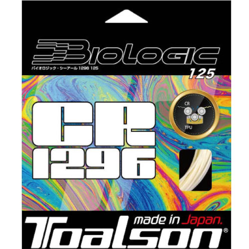 トアルソン バイオロジック CR1296 (TOALSON BIOLOGIC CR1296) 硬式テニス ストリング ナイロン(マルチフィラメント) 25SS