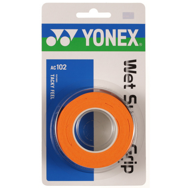 ヨネックス AC102 ウェットスーパーグリップ (3本入) [ YONEX グリップテープ グッズアクセサリー ]