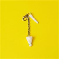 シバフルスポーツ 2wayチャーム バドミントン[Shibaful イヤホンジャック/チャーム]