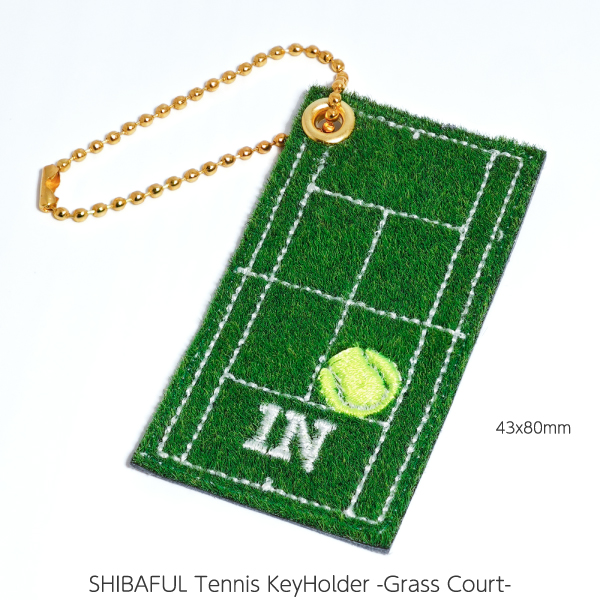 シバフル Tennis KeyHolder -Grass Court- （ AGSSP-CRM01 ）[ Shibaful GAC アクセサリー ]25FW