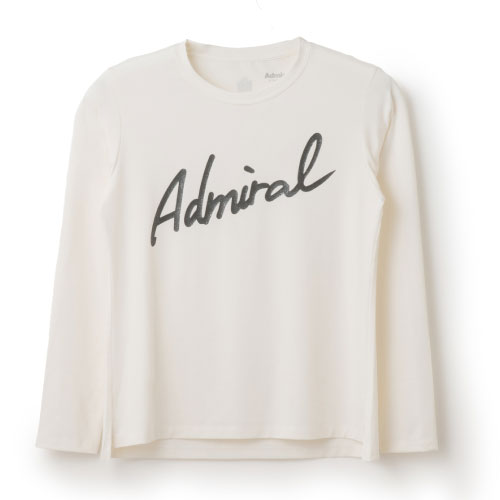 アドミラル ラメプリントスクリプトロゴL/S TEE ウインザーオンラインショップ【別注数量限定】アドミラル ラメ