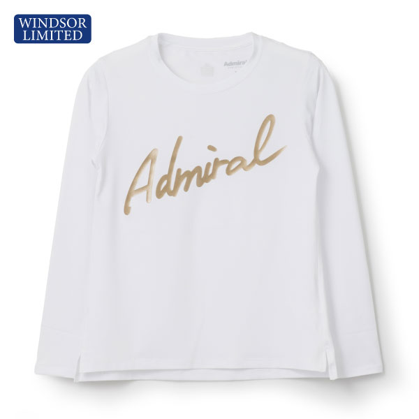 【予約商品 3月中旬発売予定】アドミラル ラメプリントスクリプトロゴL/S TEE （ ATLA42W-00 ）[ Admiral LS レディース ]26SS※ウインザーオリジナル