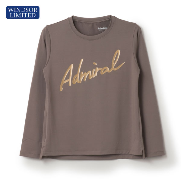 【予約商品 3月中旬発売予定】アドミラル ラメプリントスクリプトロゴL/S TEE （ ATLA42W-25 ）[ Admiral LS レディース ]26SS※ウインザーオリジナル
