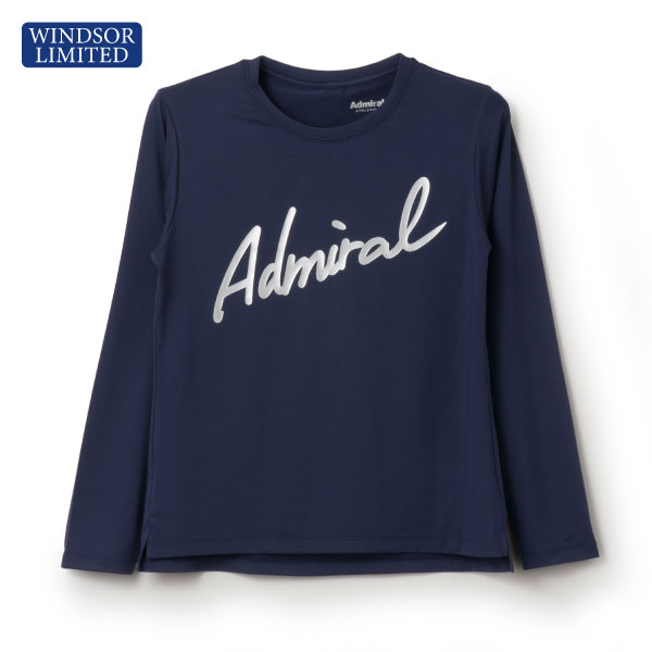 【予約商品 3月中旬発売予定】アドミラル ラメプリントスクリプトロゴL/S TEE （ ATLA42W-30 ）[ Admiral LS レディース ]26SS※ウインザーオリジナル