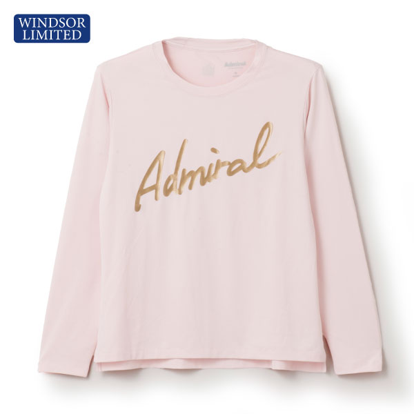 【予約商品 3月中旬発売予定】アドミラル ラメプリントスクリプトロゴL/S TEE （ ATLA42W-48 ）[ Admiral LS レディース ]26SS※ウインザーオリジナル