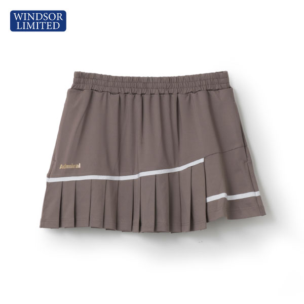 【予約商品 3月中旬発売予定】アドミラル ラメテープアシメプリーツスコート （ ATLA43W-25 ）[ Admiral SK レディース ]26SS※ウインザーオリジナル