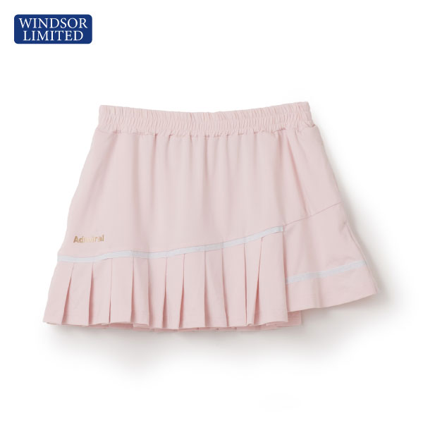 【予約商品 3月中旬発売予定】アドミラル ラメテープアシメプリーツスコート （ ATLA43W-48 ）[ Admiral SK レディース ]26SS※ウインザーオリジナル