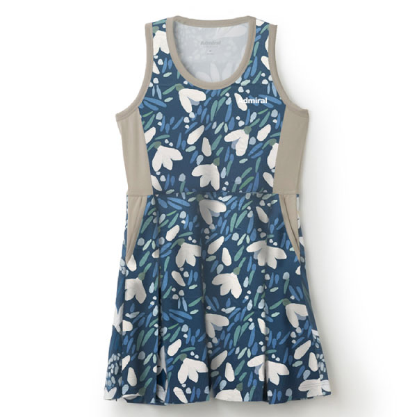 アドミラル ボックスプリーツグラフィックワンピース （ ATLA538-34 ）[ Admiral LS レディース ]25FW