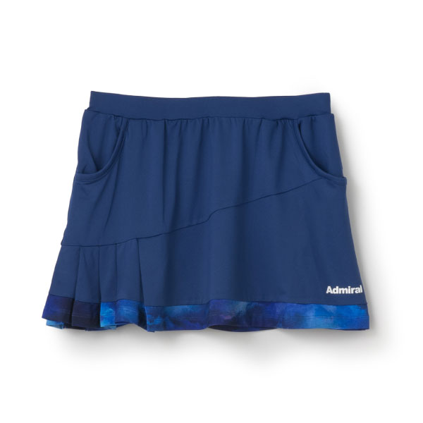 【販売開始前商品 8月中旬発売】アドミラル アシメプリーツグラフィックヘムスコート （ ATLA643-32 ）[ Admiral SK レディース ]26FW