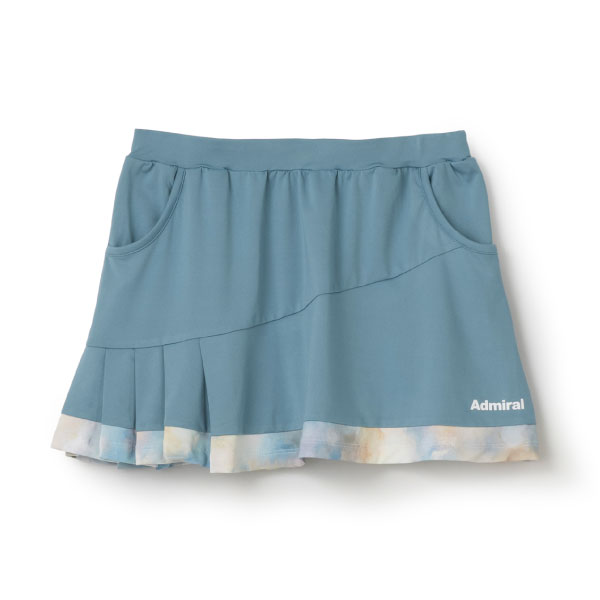 【販売開始前商品 8月中旬発売】アドミラル アシメプリーツグラフィックヘムスコート （ ATLA643-35 ）[ Admiral SK レディース ]26FW