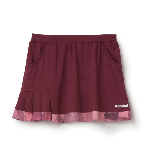 【販売開始前商品 8月中旬発売】アドミラル アシメプリーツグラフィックヘムスコート （ ATLA643-55 ）[ Admiral SK レディース ]26FW