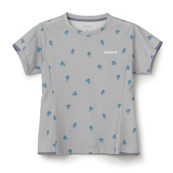 アドミラル フラワーチェックサイドフレアTEE （ ATLA655-16 ）[ Admiral LS レディース ]26FW