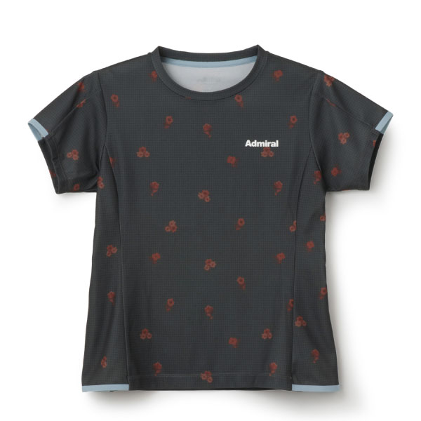 アドミラル フラワーチェックサイドフレアTEE （ ATLA655-18 ）[ Admiral LS レディース ]26FW