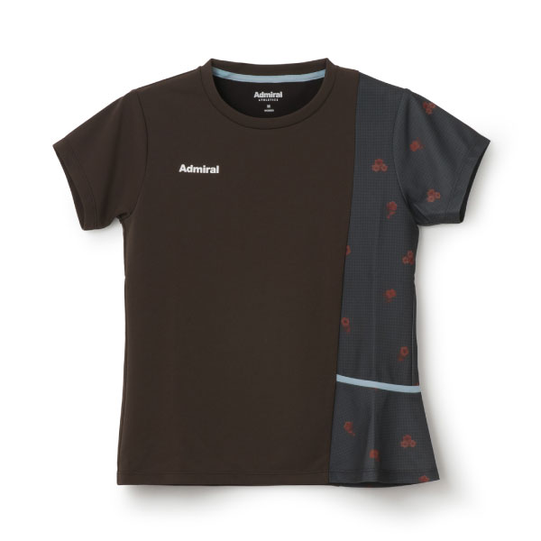 アドミラル アシンメトリーフラワーチェックTEE （ ATLA657-22 ）[ Admiral LS レディース ]26FW