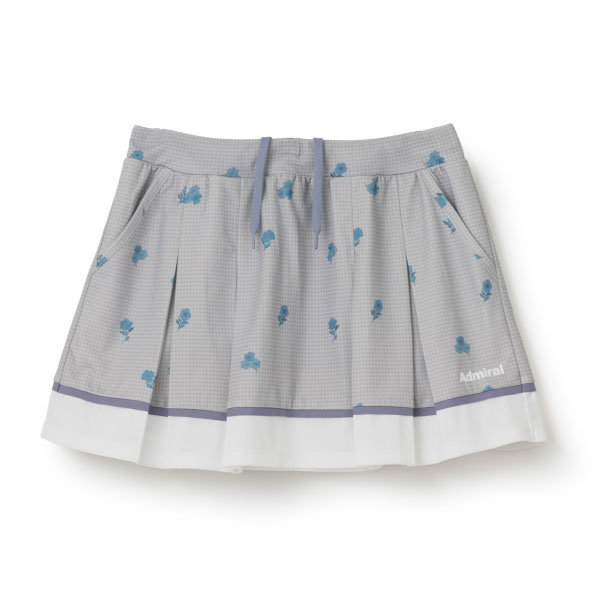 アドミラル フラワーチェックタックプリーツスコート （ ATLA658-16 ）[ Admiral SK レディース ]26FW