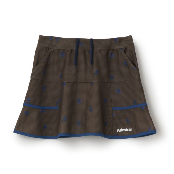アドミラル フラワーチェックヘムラインスコート （ ATLA659-20 ）[ Admiral SK レディース ]26FW
