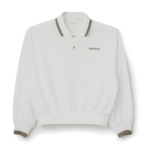 アドミラル バイカラークロップド丈L/SポロTEE （ ATLA670-01 ）[ Admiral LS レディース ]26FW
