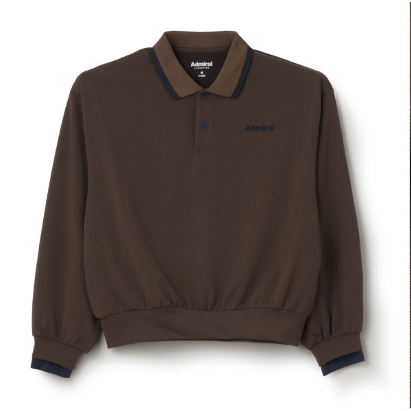 アドミラル バイカラークロップド丈L/SポロTEE （ ATLA670-22 ）[ Admiral LS レディース ]26FW