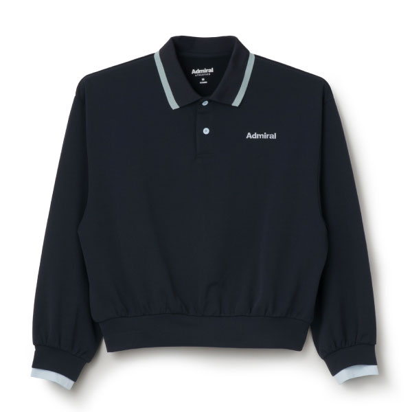 アドミラル バイカラークロップド丈L/SポロTEE （ ATLA670-30 ）[ Admiral LS レディース ]26FW