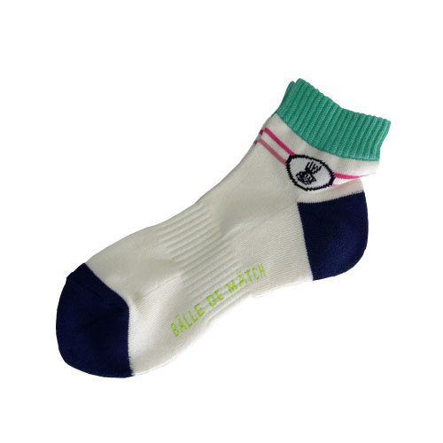 バルデマッチ メンズスニーカーソックス （ BDM-A1408-010 ）[ Balle de match Tennis MSC メンズ ]21SS【メーカー取寄せ商品】