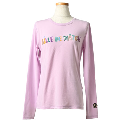 【初売り1月12日迄ポイント10倍】【SALE】バルデマッチ ロングＴシャツ （ BDM-C1216-81 ）[ Balle de match Tennis LS レディース ]23SS【メーカー取寄せ商品】