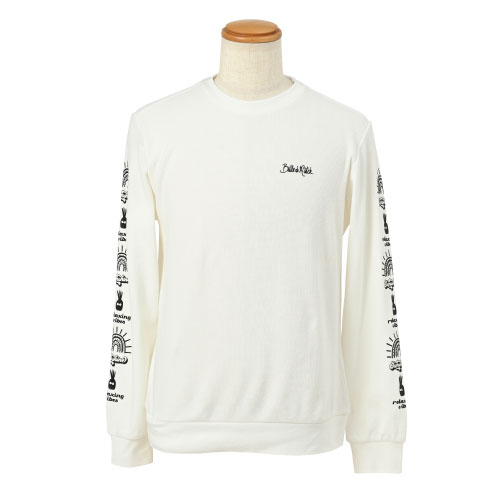 バルデマッチ ワッフルトレーナー （ BDM-D1111-010 ）[ Balle de match Tennis MSWS メンズ ]24SS【メーカー取寄せ商品】