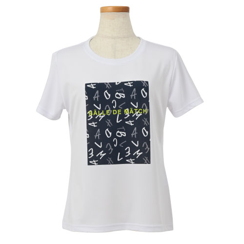 バルデマッチ プリントTシャツ （ BDM-D1204-212 ）[ Balle de match Tennis LS レディース ]24SS【メーカー取寄せ商品】