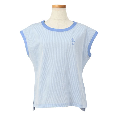 バルデマッチ ストライプゲームシャツ （ BDM-D1206-053 ）[ Balle de match Tennis LS レディース ]24SS【メーカー取寄せ商品】