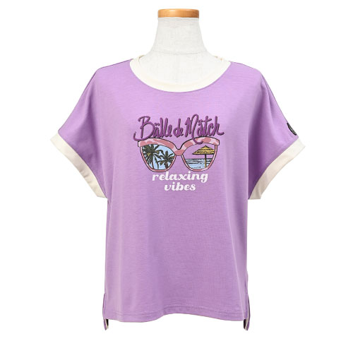 バルデマッチ サングラスTシャツ （ BDM-E1210-100 ）[ Balle de match Tennis LS レディース ]25SS【メーカー取寄せ商品】