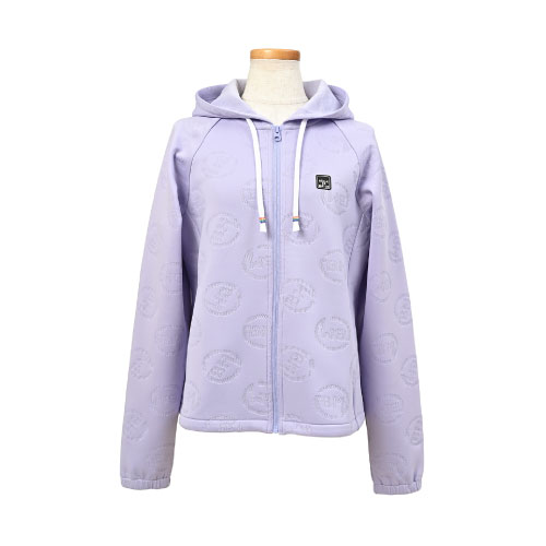 バルデマッチ エンボスフーディジャケット （ BDM-E1214-100 ）[ Balle de match Tennis LWJ レディース ]25SS【メーカー取寄せ商品】