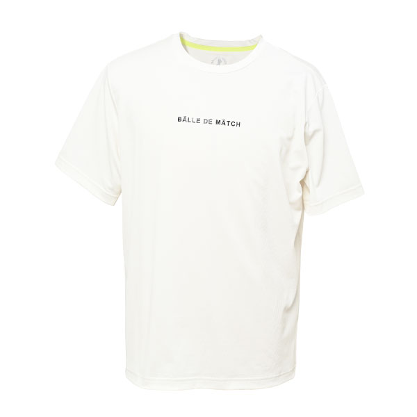 バルデマッチ バックプリントTシャツ （ BDM-F1110-011 ）[ Balle de match Tennis MS メンズ ]26SS【メーカー取寄せ商品】