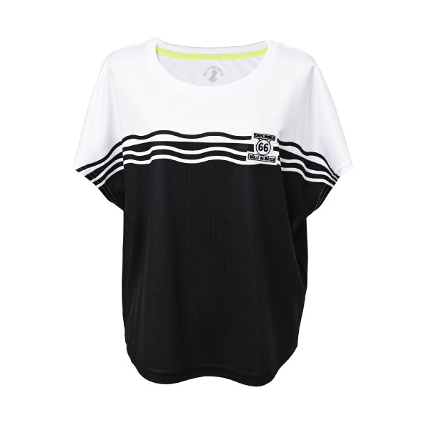 バルデマッチ ウエーブデザインTシャツ （ BDM-F1205-020 ）[ Balle de match Tennis LS レディース ]26SS【メーカー取寄せ商品】