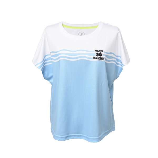 バルデマッチ ウエーブデザインTシャツ （ BDM-F1205-052 ）[ Balle de match Tennis LS レディース ]26SS【メーカー取寄せ商品】