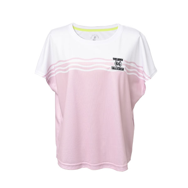 バルデマッチ ウエーブデザインTシャツ （ BDM-F1205-083 ）[ Balle de match Tennis LS レディース ]26SS【メーカー取寄せ商品】