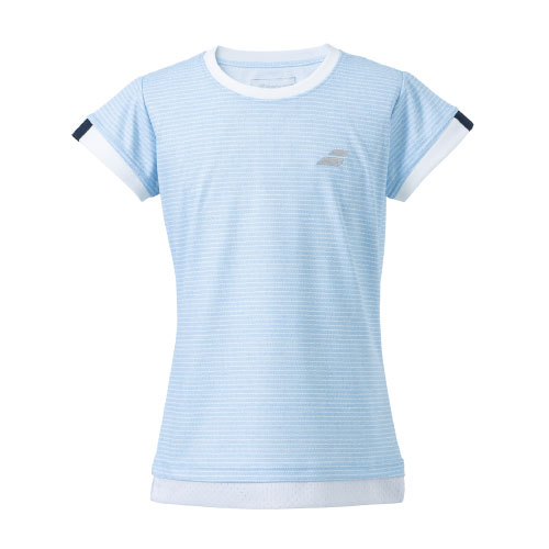 バボラ CLUB SHORT SLEEVE SHIRT JR （ BJG4341C-BL00 ）[ BabolaT LS ジュニア ]24SS【ネットバーゲン】