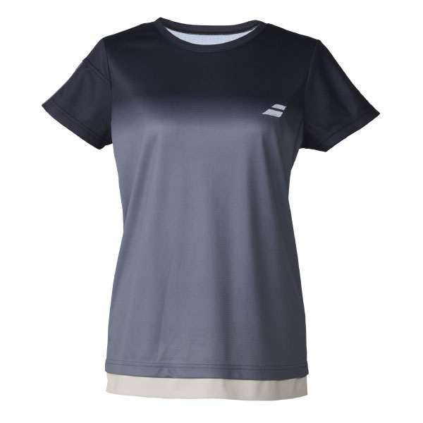 バボラ CLUB SHORT SLEEVE SHIRT JR （ BJG6341C-BK00 ）[ Babolat LS ガールズ ]26SS
