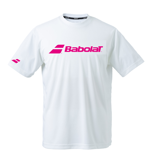 バボラ CLUB SHORT SLEEVE SHIRT JR （ BJP6540C-WH00 ）[ Babolat MS メンズ ]26SS