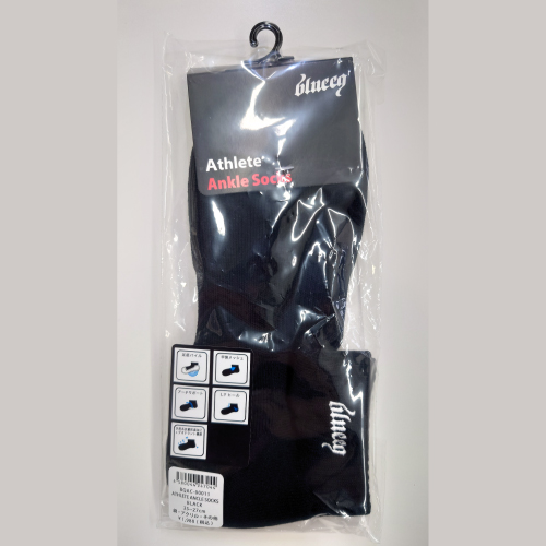ブルイク ATHLETE ANKLE SOCKS （ BQAC-00011-BLACK ）[ blueeq MSC メンズ ]23SS