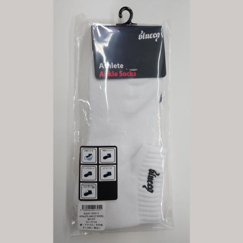 ブルイク ATHLETE ANKLE SOCKS （ BQAC-00011-WHITE ）[ blueeq MSC メンズ ]23SS