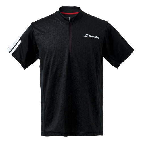 半袖チャックつき Babolat ブラックジャージ Lサイズ 半袖チャックつき Babolat ブラックジャージ Lサイズ ウインザー
