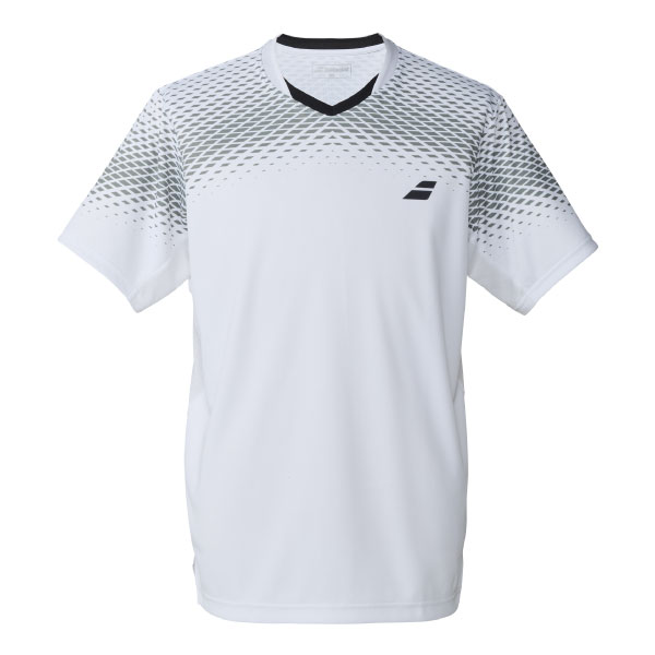 【販売開始前商品 2月下旬発売予定】バボラ PLAY SHORT SLEEVE SHIRT　 （ BUG6303-WH00 ）[ Babolat MS メンズ ]26SS