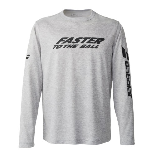 バボラ PURE LONG SLEEVE SHIRT （ BUP5503-GY00 ）[ BabolaT MS メンズ ]25SS【ネットバーゲン】