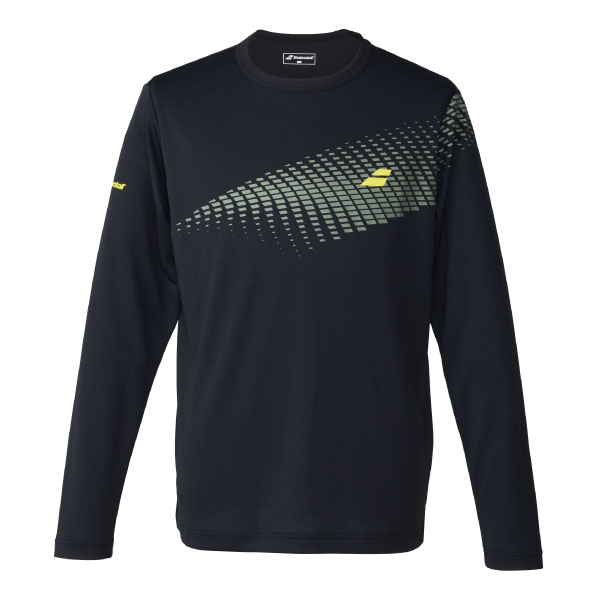 【販売開始前商品 2月下旬発売予定】バボラ PLAY LONG SLEEVE SHIRT （ BUP6503-BK00 ）[ Babolat MS メンズ ]26SS