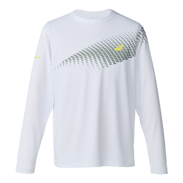 【販売開始前商品 2月下旬発売予定】バボラ PLAY LONG SLEEVE SHIRT （ BUP6503-WH00 ）[ Babolat MS メンズ ]26SS