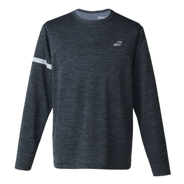 バボラ PLAY LONG SLEEVE SHIRT （ BUP6553-BK00 ）[ Babolat MS メンズ ]26FW