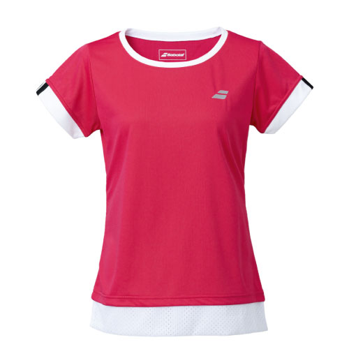 バボラ CLUBショートスリーブシャツ（BWG1330C-PK00）[Babolat LS レディース] 21SS【ネットバーゲン】