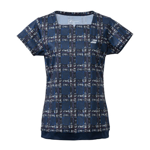 バボラ PURE SHORT SLEEVE SHIRT （ BWG2377-NV00 ）[ Babolat LS レディース ]22FW【ネットバーゲン】