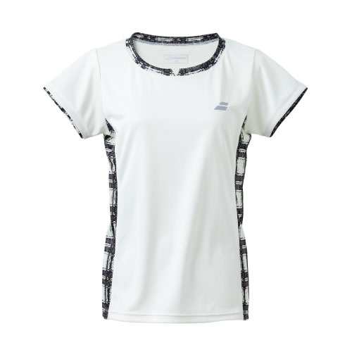 バボラ PURE SHORT SLEEVE SHIRT （ BWG2378-BG00 ）[ Babolat LS レディース ]22FW【ネットバーゲン】