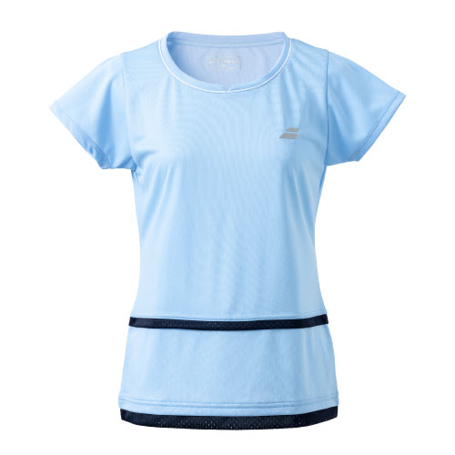 バボラ PURE SHORT SLEEVE SHIRT （ BWG3325-BL00 ）[ BabolaT LS レディース ]23SS【ネットバーゲン】