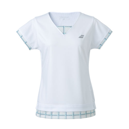 バボラ PURE SHORT SLEEVE SHIRT （ BWG3378-WH00 ）[ BabolaT LS レディース ]23FW【ネットバーゲン】